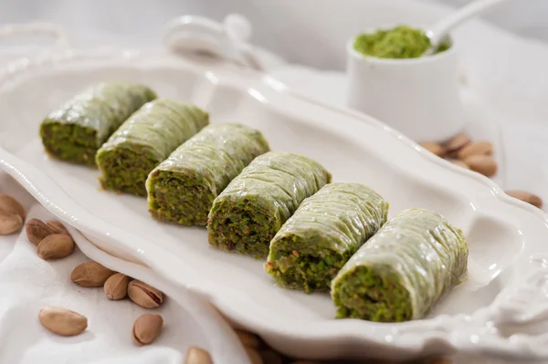 Baklava with Pistaichos — Stock Photo, Image