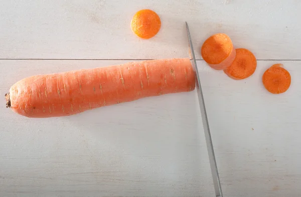 Морковный порез — стоковое фото