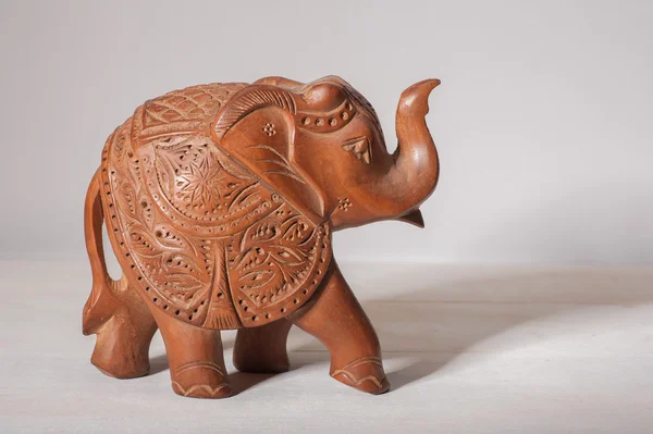 Wooden Elephant Stock Picture