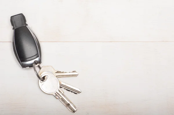 Auto e chiavi di casa — Foto Stock