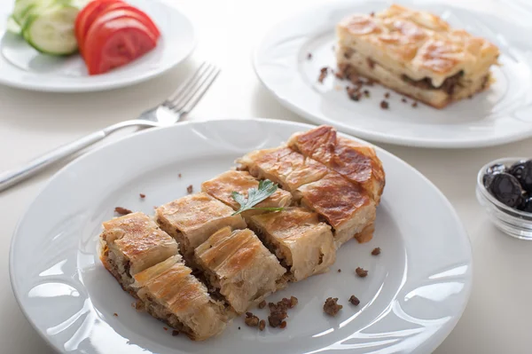 Turkish Borek Breakfast — Stock Photo, Image