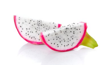 Beyaz arka plan üzerinde meyve dragon.