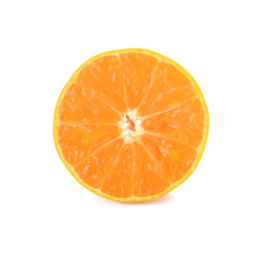 Turuncu Hanımeli, mandalina beyaz arka plan üzerinde izole..