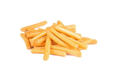 Beyaz arkaplanda Ekmek Çubukları.