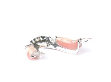 Takma diş hallettim arka plan üzerinde.