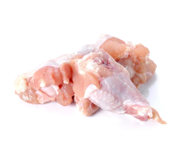 Baqueta de frango no fundo branco . — Fotografia de Stock