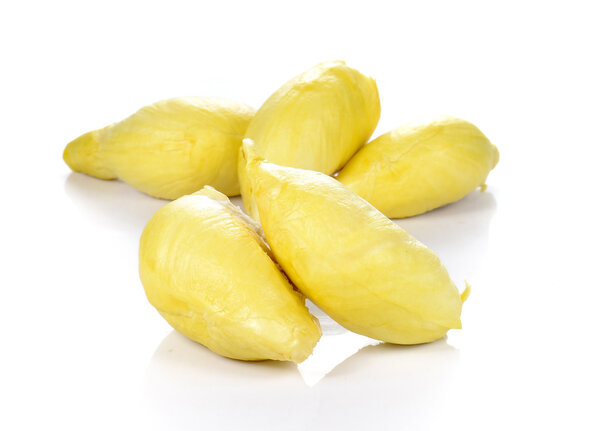 Дуриан, король фруктов на белом фоне
.