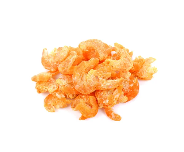 Dried shrimp on white background. — Stock Photo, Image