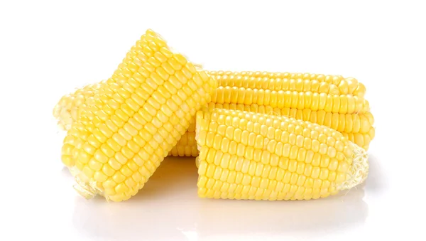 Fresh Corn isolated on white background. — Stock Photo, Image