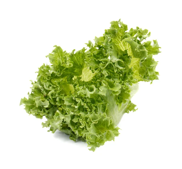 Salada de alface fresca, salada de legumes frescos sobre fundo branco — Fotografia de Stock