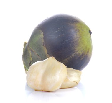 Toddy Palm, Palmyra palm beyaz arka plan üzerinde.