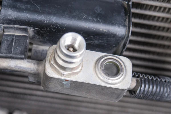 Pneumatizační ventil, zkontrolovat chladící vůz, kontrola vzduchových automobilů. — Stock fotografie
