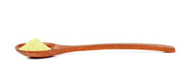 Beyaz arka plan üzerinde çay tozu.