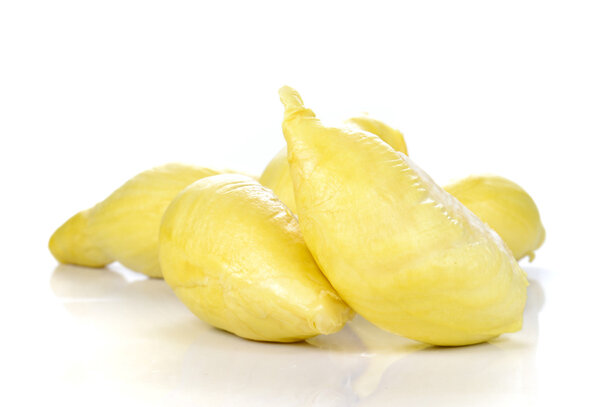 Дуриан, король фруктов на белом фоне
.