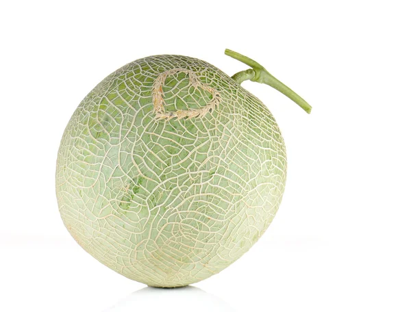 Große Melone Herzmuster voller Ball auf weißem Hintergrund. — Stockfoto