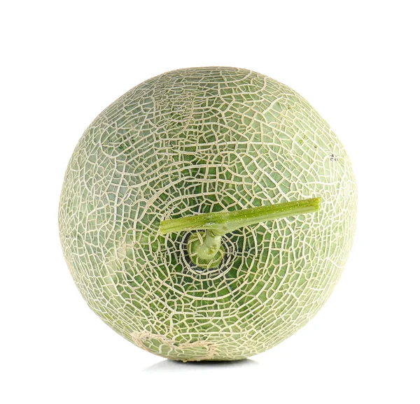 Melón bola completa sobre fondo blanco . — Foto de Stock