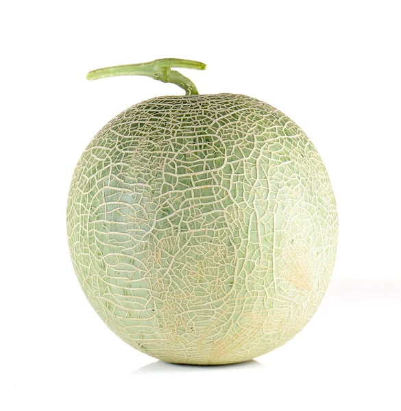 Meloen volledige bal op witte achtergrond. — Stockfoto