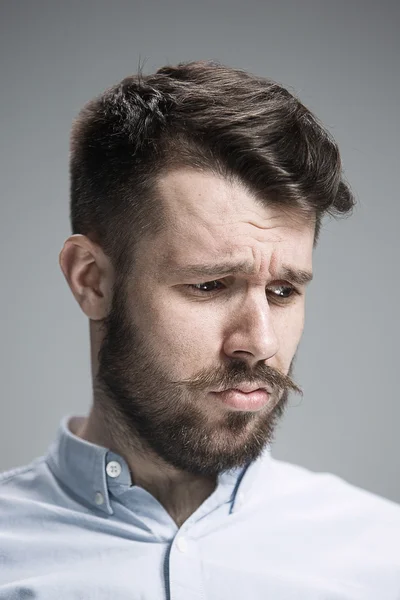 Close up face of  discouraged man — Stock Photo, Image