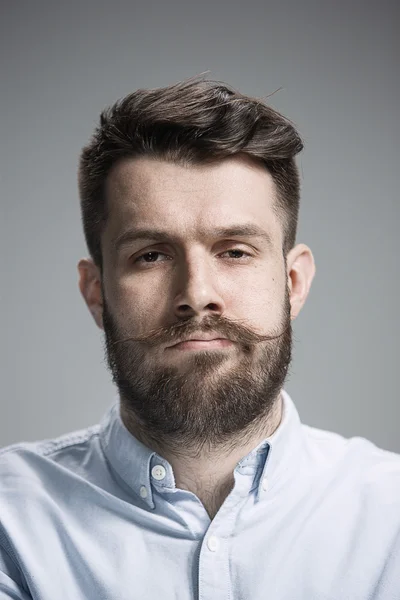 Handsome narcissistic proud young man — Stock Photo, Image