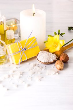 Aroma yağı, vintage tarzı ile Spa ayarı