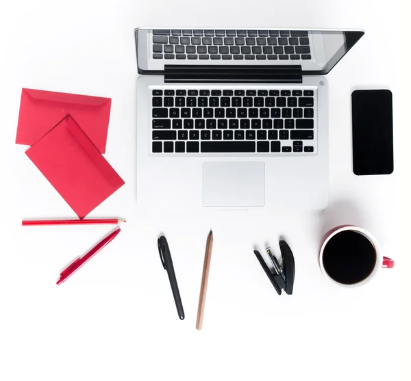 Local de trabalho no escritório. Tecnologia . — Fotografia de Stock