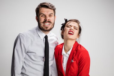 Militan iş erkek ve kadın