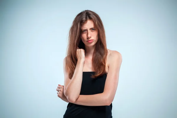 Portrait of sad girl close-up — Stock Photo, Image