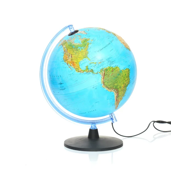 Globe on white background — Stock Photo, Image