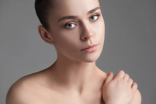 Beautiful Girl face. Perfect skin — Stock Photo, Image