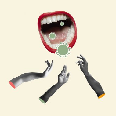 Hapşıran ya da öksüren birinin ağzının içinde farklı virüsler olan bulaşıcı bir nefesi var..