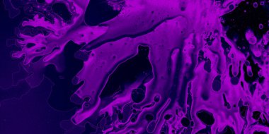 Suluboya duvar kağıdı tasarımı veya cihaz için arkaplan dalgaları ve mor, mavi ve kırmızı renkler. Modern sanat, parlak renkli arka plan. Yüzen boyama tekniği.