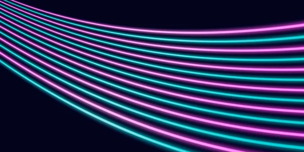Bright neon line designed background, shot with long exposure. Modern background in lines style. Abstract, creative effect, texture with lighting, art of colors combination.