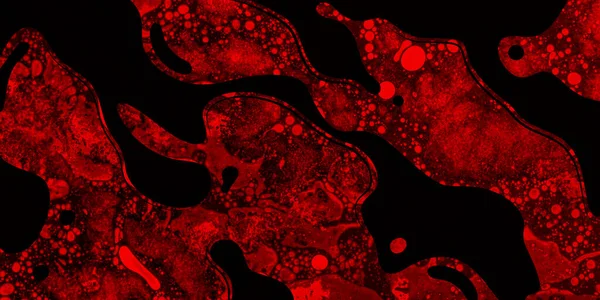 Siyah ve kırmızı. Modern sanat eserleri, parlak renkli arka plan. Yüzen boyama tekniği.