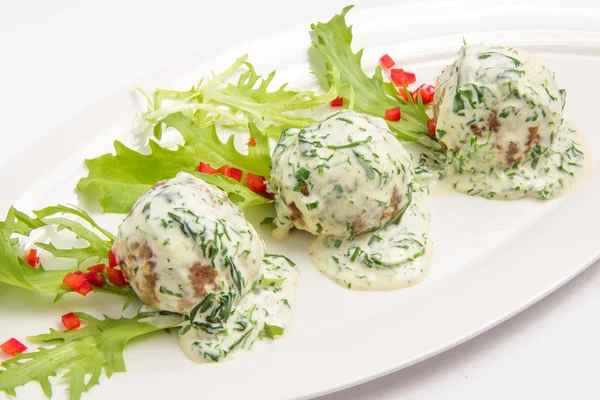 Meatballs in sauce — Stock Photo, Image