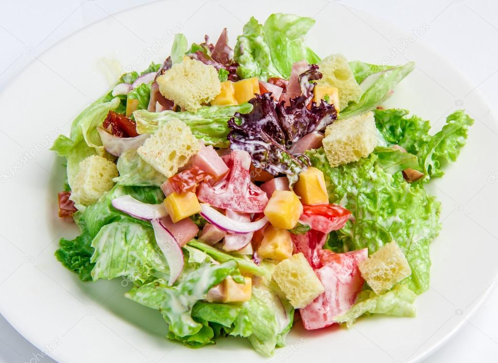 Caesar Salad on white