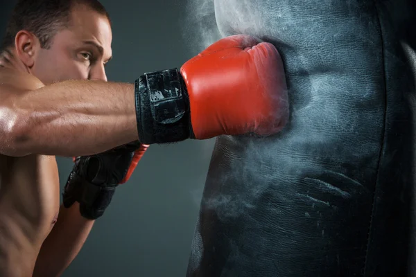 Unga boxare boxning — Stockfoto