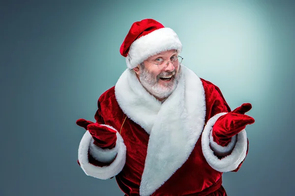 Felice, sorridente Babbo Natale . — Foto Stock