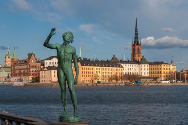 Stokholm, İsveç eski kasabada görüntülemek