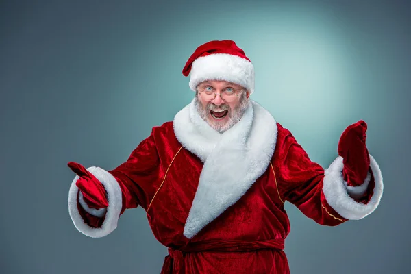 Felice, sorridente Babbo Natale . — Foto Stock