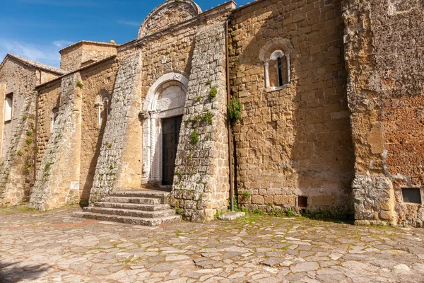 Stary kościół w Sovana, Toskania — Zdjęcie stockowe