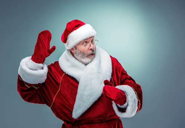 Weihnachtsmann überrascht — Stockfoto