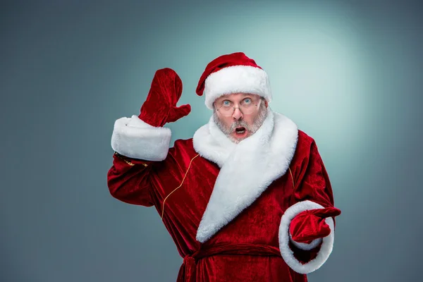 Surprised Santa Claus — Stock Photo, Image