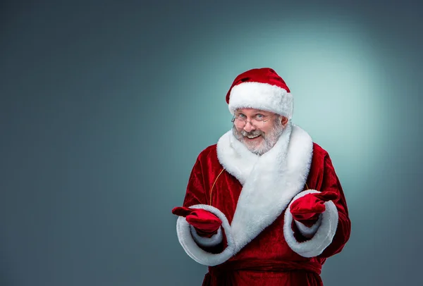 Feliz, sorrindo Papai Noel . — Fotografia de Stock