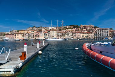Panorama Porto Azzurro Elba Adası, İtalya