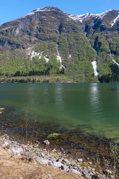 Paysages pittoresques des fjords norvégiens . — Photo