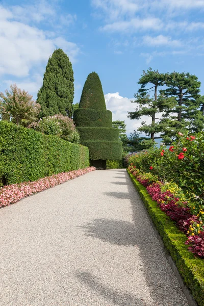 Park op het eiland van Isola Bella. Italië — Stockfoto