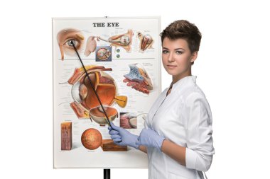 Optisyenlik veya düşünülmeli kadın göz yapısı hakkında söylüyorum