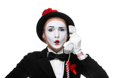 Bir cep telefonu tutan görüntü MIME kadında. 