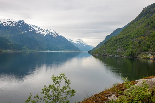 Scenic landscapes of the Norwegian fjords. — Stock Photo, Image