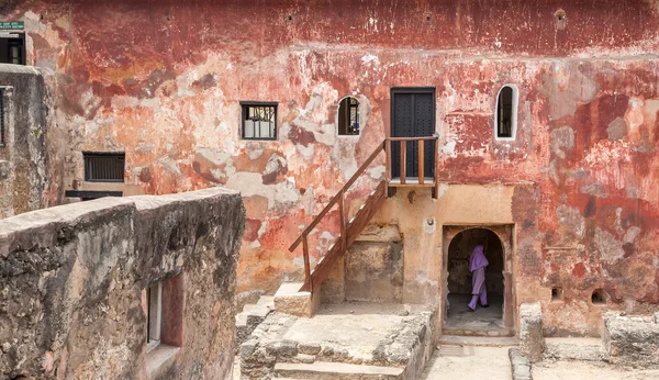 Ruinas del histórico Fuerte Jesús Mombasa, Kenia — Foto de Stock